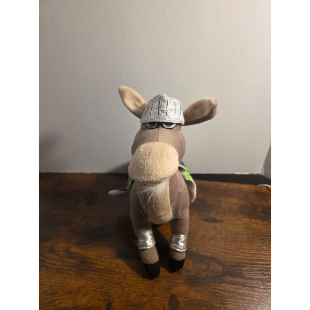 Nanco Shrek the Third DONKEY Knight Plush Dreamworks Stuffed Animal RARE
